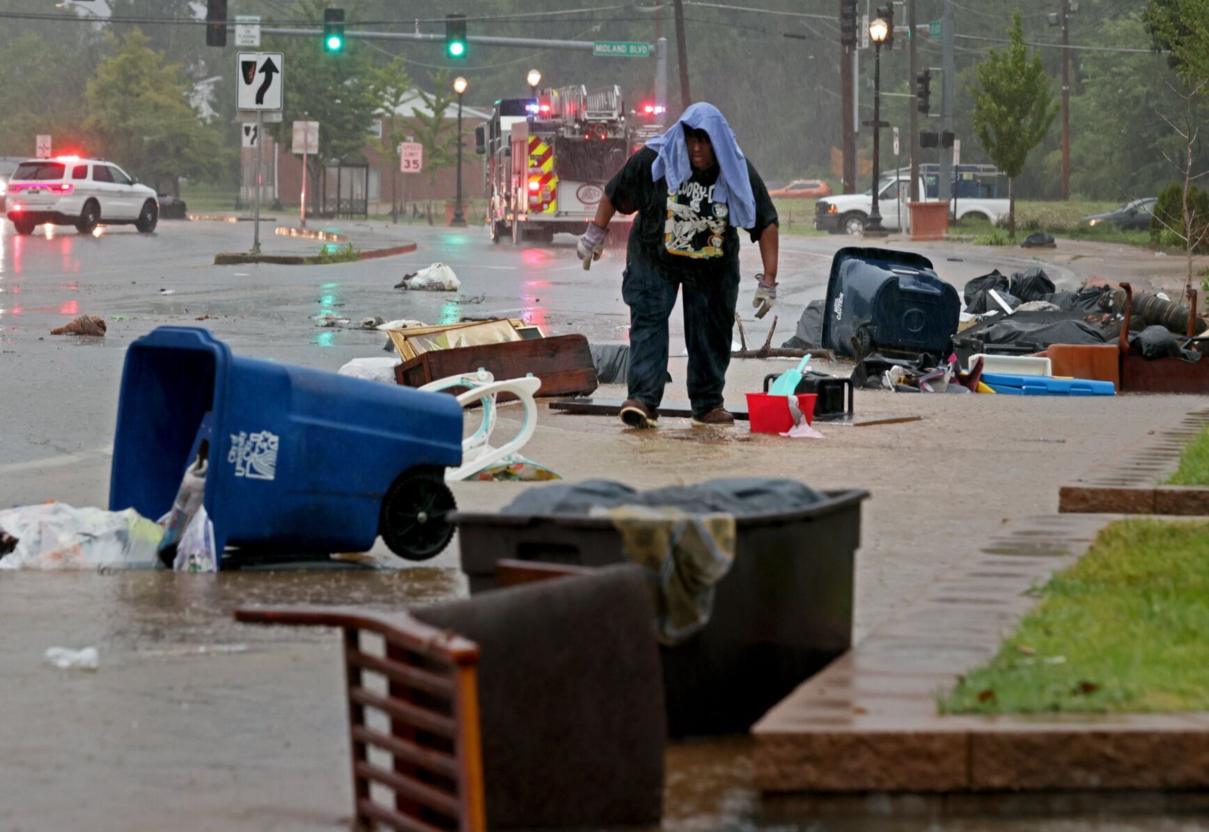 Afternoon showers added to area flooding woes